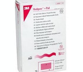 MEDIPORE PAD 6IN X 6IN DRESSING  25/BX