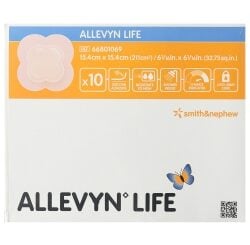 Smith & Nephew Allevyn™ Life Foam Dressing, Sterile, Large 6-1/6" X 6-1/6" with 4" x 4" Pad