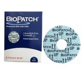 Biopatch® Protective Disk, with CHG Antimicrobial Dressing, 3/4" OD, 1-1/2mm