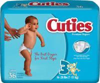 DIAPER BABY SIZE 3 16-28 LBS  144/CS