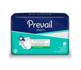 PREVAIL ADULT BRIEFS SMALL 96/CASE