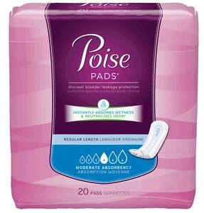 POISE PAD 11 X 3 EXTRA ABSORBENT  20/PK