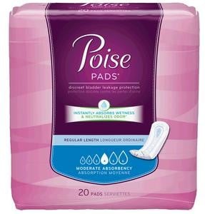 POISE PAD 11 X 3 EXTRA ABSORBENT 120/CS
