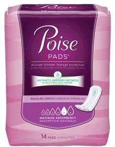 POISE PAD SUPER ABS 12.4IN L  84/CS