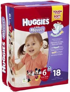 HUGGIES LITTLE MOVERS STEP 6 18/PACK