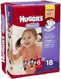 HUGGIES LITTLE MOVERS STEP 6 18/PACK
