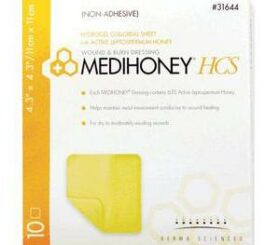 Derma Sciences Medihoney® Adhesive HCS Sheet, 4.5" x 4.5"