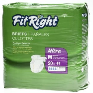 BRIEF FIT ULTRA MEDIUM  32-42IN  80/CS