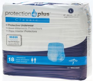 PROTECTIVE UNDERWEAR CLASSIC LG  72/CS