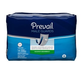 Prevail® Male Guards, White, 13"