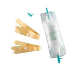 Bard Dispoz-A-Bag® Leg Bag with Rubber Cap Valve, Sterile, Latex Straps 9 oz