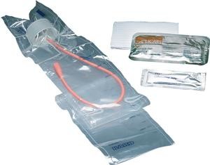 TOUCHLESS MALE RED RUBBER 14FR CATH KIT  1/EA