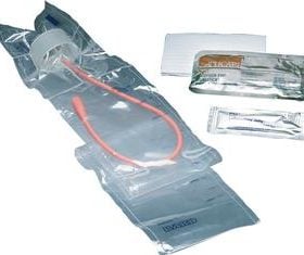 TOUCHLESS MALE RED RUBBER 14FR CATH KIT  1/EA