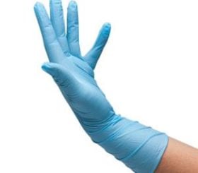 FLEXAM NITRILE STERILE GLOVES LARGE P/F  50/BX