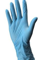 GLOVES STRETCHY  NITRILE MEDIUM BLUE 150/BX