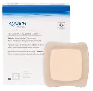 AQUACEL ADHESIVE FOAM 5IN X 5IN  10/BX