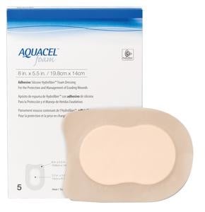AQUACEL GELLING FOAM 8 X 5.5IN HEEL 5/BX