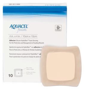 AQUACEL FOAM DRESSING 4X4 1/EA