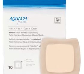 AQUACEL FOAM DRESSING 4X4 1/EA