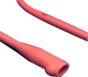 RED RUBBER CATH COUDE TIP 14FR 1/EA