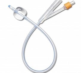 ALL SILICONE 16FR 10CC FOLEY CATHETER EA