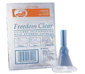 FREEDOM CATH CLEAR X-LARGE W/ ADH 1/EA