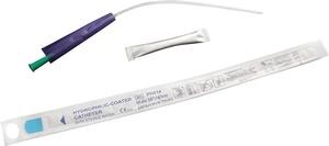 PECO FEMALE CATHETER 18FR 6IN W/ H2O POUCH 1/EA