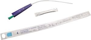 PECO MALE CATHETER 16FR 16IN W/ H2O POUCH  1/EA