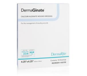 Dermarite DermaGinate™ Calcium Alginate Wound Dressing, 4.25" x 4.25"