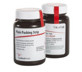 Cardinal Health™ Sterile Plain Packing Strip 1" x 5 yds