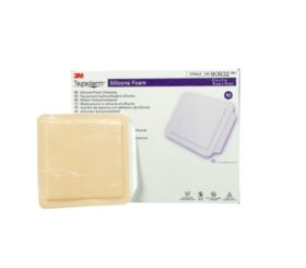 3M™ Tegaderm™ Silicone Foam Non-Bordered Dressing, 4" x 4.25"