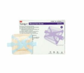 3M Tegaderm™ Silicone Foam Border Dressing 4" L x 4" W