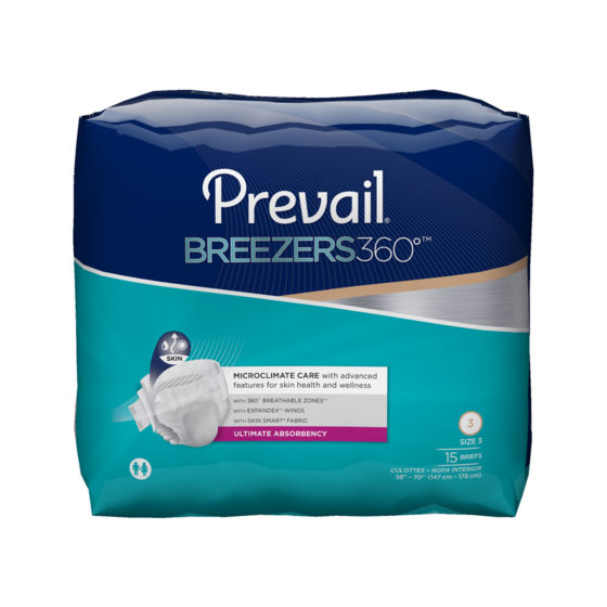 Prevail Breezers Size 3 58-70 60/cs