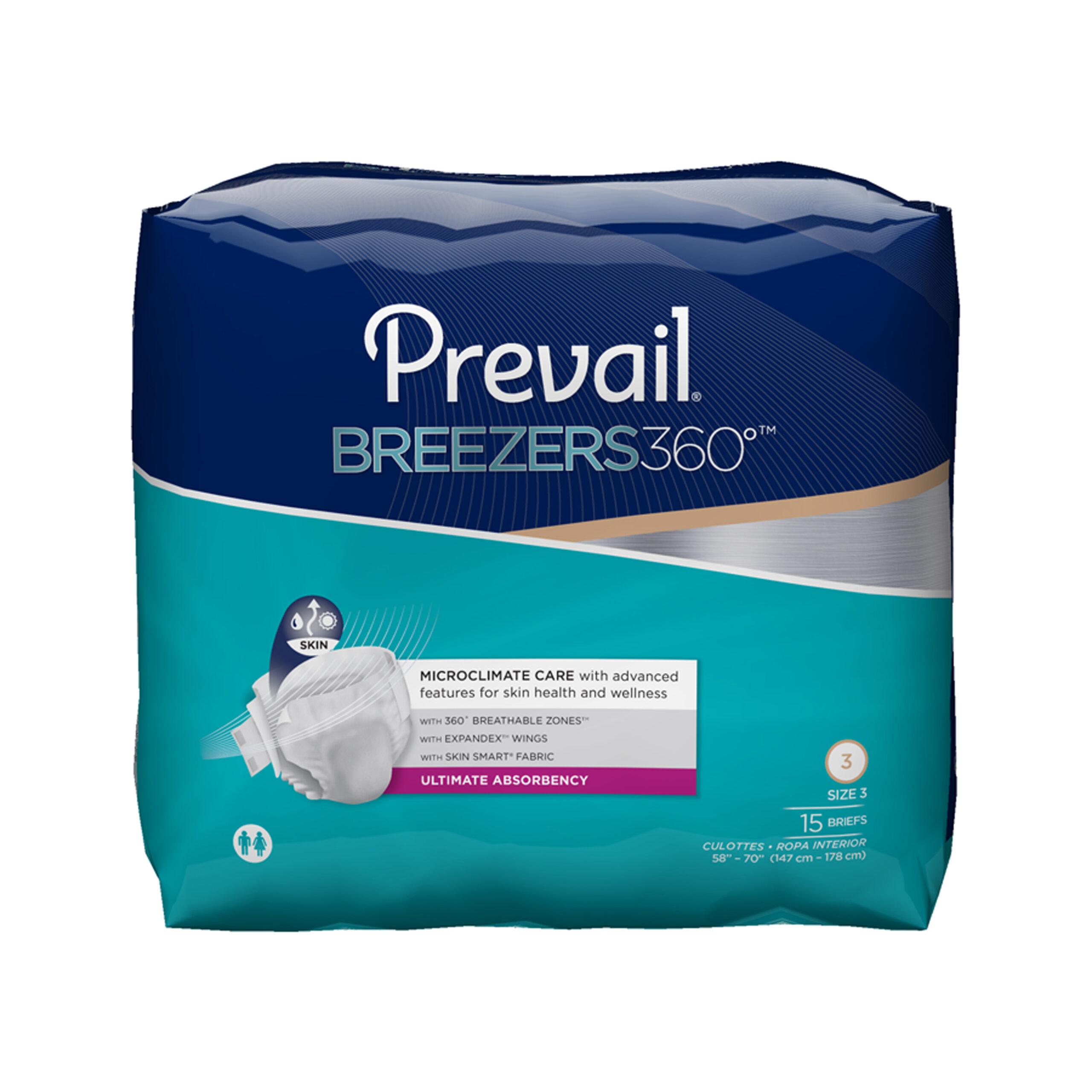 Prevail Breezers Size 3 58-70 60/cs 1 | In Home Healing, LLC Prevail Breezers Size 3 58-70 60/cs