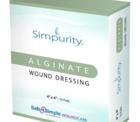 Safe N' Simple Simpurity™ Alginate Wound Dressing, 4" x 5" Pad