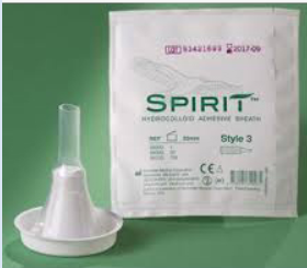 Rochester Spirit Style 3 Hydrocolloid Sheath Male External Catheter Small 25mm, 3" L Sheath, 3" W Adhesive