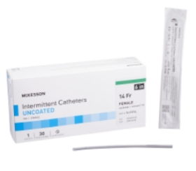 Urethral Catheter McKesson Straight Tip Uncoated PVC 14 Fr. 6 Inch