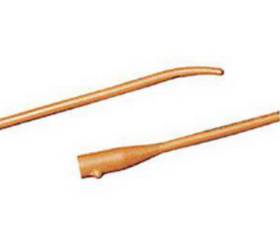 Bard Coude Tip Tiemann Latex Urethral Catheter 14Fr 16" L, One Eye, Sterile