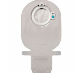 Coloplast SenSura® Mio Click Two-Piece Drainable Pouch, Wide Outlet, 11" L, Integrated Closure, Opaque with Inspection Window, 60mm Coupling
