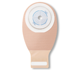 ConvaTec Esteem® + One-Piece Drainable Pouch, 3/4" to 2-1/2" Cut-to-Fit Durahesive Plus® Skin Barrier, Filter, Integrated Closure, 12" L, Transparent