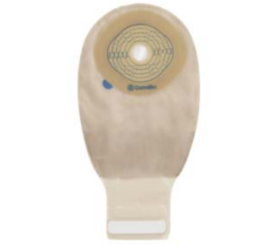ConvaTec Esteem® + One-Piece Drainable Pouch, 13/16" to 2-3/4" Cut-to-Fit, Filter, Integrated Closure, 12" L, Transparent