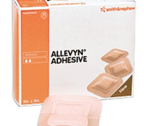 Smith & Nephew Allevyn™ Adhesive Hydrocellular Dressing 5" L x 5" W Square with 4" L x 4" W Pad, Profiled Edges, Trilaminate Structure