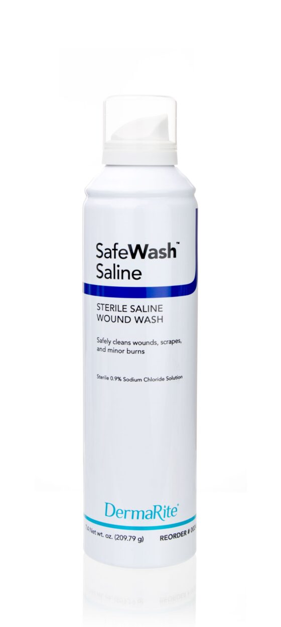 SafeWash Sterile Saline Wound Wash, 7.4 oz | In Home Healing, LLC