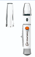 LANCING DEVICE WITH CLEAR CAP AND LANCET EJECTOR