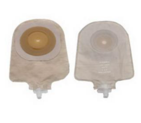 Hollister Premier™ One-Piece Urostomy Pouch, Up to 2" Cut-to-Fit Convex Flextend® Skin Barrier, 9" L, Transparent