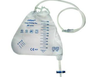 Amsino Urinary Drainage Bag, Pre-Pierced Sampling Port, with Anti-Reflux Valve, 2000mL