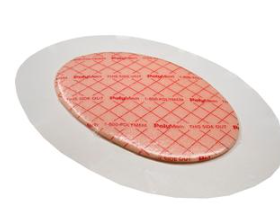 Ferris PolyMem® Shapes™ #8 Quadra Foam® Dressing 6-1/2" x 8-1/5" Oval with 4" x 5-5/7" Pad