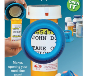 MEDICINE/PILL BOTTLE OPENER W/ MAGNIFIER
