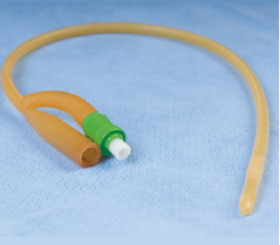 Amsino AMSure® 2-Way Silicone-Coated Latex Foley Catheter 30Fr 30cc Balloon Capacity, Reinforced Tip, Sterile