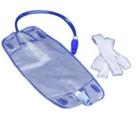 Kendall Healthcare Curity™ Urine Leg Bag with Antireflux Valve 25Oz, Large, Latex-free, with Twist Valve